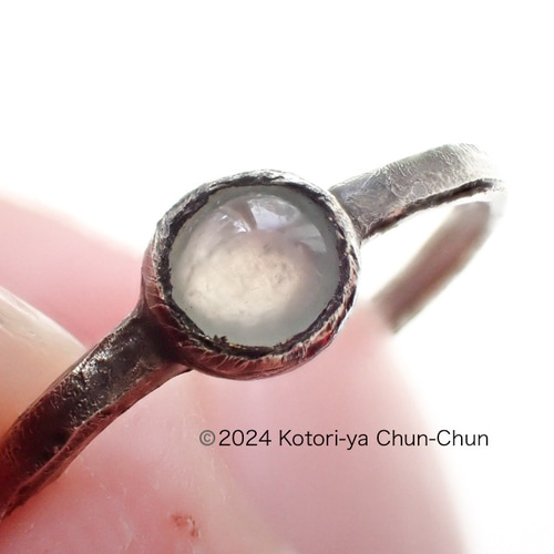 氷のような翡翠？！】氷翡翠・シルバーリング【氷玉】 指輪・リング