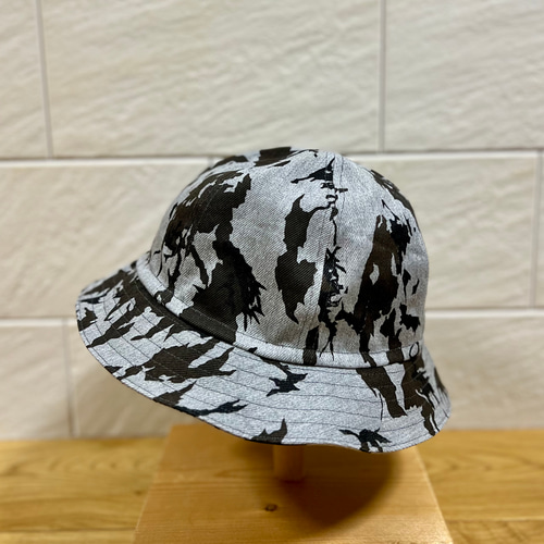 岡山デニム迷彩柄☆12oz☆グレーデニム☆バケットハット☆帽子 岡山デニム迷彩柄☆12oz☆グレーデニム☆バケットハット☆帽子