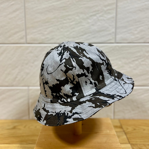 岡山デニム迷彩柄☆12oz☆グレーデニム☆バケットハット☆帽子