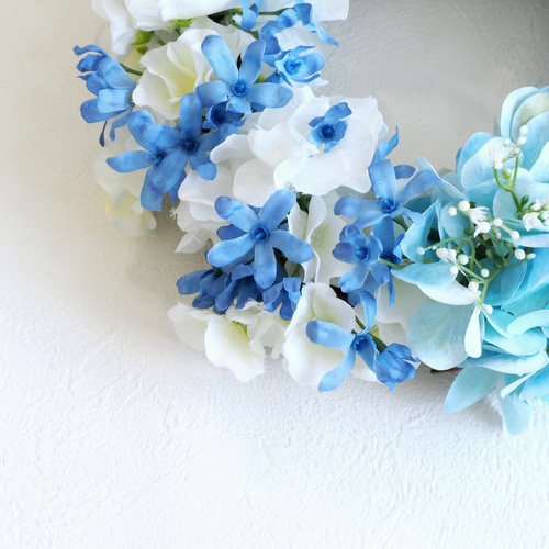 Hydrangea Wreath / Ocean Blue リース FLOWER STUDIO J. 通販