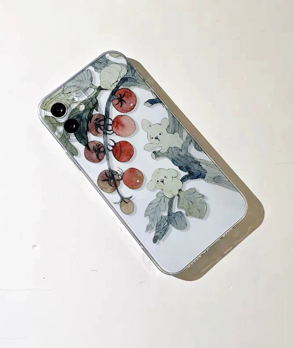 【第二点半額】iPhone スマホケース　蓮華　花　プレゼント フレキシパン 3枚目の画像