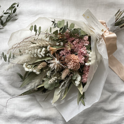 スターチスのナチュラルスワッグ】ドライフラワー スワッグ ブーケ