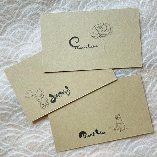 ご相談窓口☆】手書きサンキューカードサンクスカードお礼筆ペン