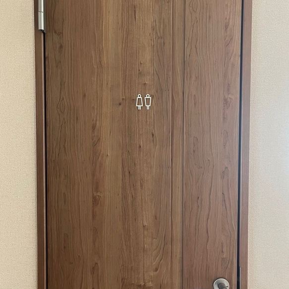 ルームサイン プレート トイレ ステッカータイプ おしゃれ インテリア 新生活 トイレサイン トイレマーク 8枚目の画像