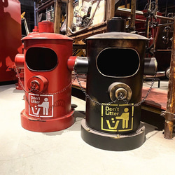ダストボックス ゴミ箱 10L レッド 赤 ドラム缶型 アメリカンレトロ インテリア a-0265 3枚目の画像