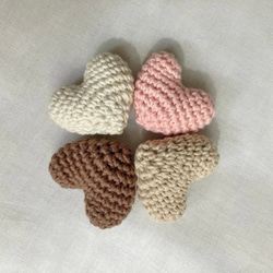 匿名配送♡♡ぷっくりハートのあみぐるみ‪︎‬‪︎5こ☺︎ハンドメイド 材料 匿名配送♡♡ぷっくりハートのあみぐるみ‪︎‬‪︎5こ☺︎ハンドメイド 材料‬