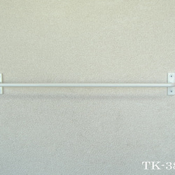 TK-380W（白色）Mサイズ　ホワイトアイアンタオルホルダー・艶のある真っ白なアイアンタオルハンガー・鉄タオル掛け 3枚目の画像