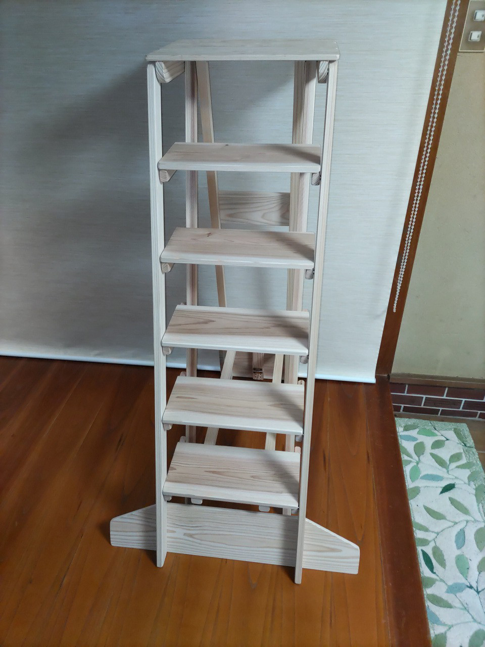 楽天 希少 脚立 木製 昭和木工 折畳式脚立 高さ790mm オール・マスター アンティーク雑貨