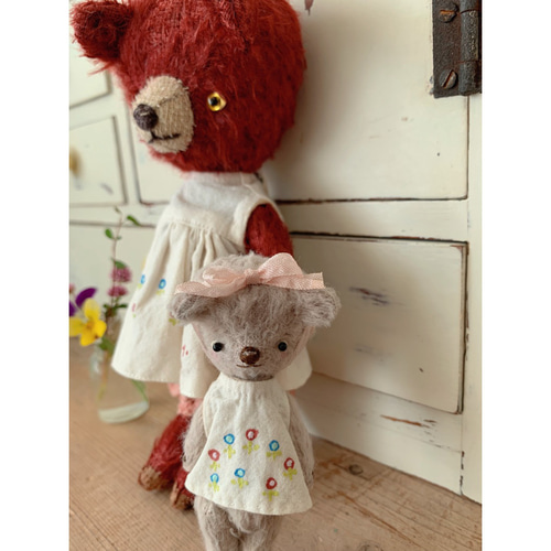 yofugetu 18cmくまさんと8cmくまさんset ぬいぐるみ yofugetu 通販