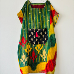 アフリカンバティック zakuchiku サロペット オールインワン