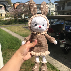 うさぎちゃんあみぐるみ編みおもちゃ出産お祝い子供誕生日