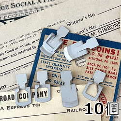 285・ヴィンテージ ラベルクリップ ホワイト10個 インデックス