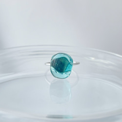 溶けないガラスの氷ring ティントブルー　晴れやかブルー2024 3枚目の画像