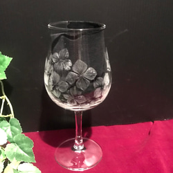 紫陽花のグラス〜手彫りガラス〜 14枚目の画像