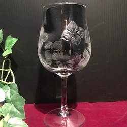 紫陽花のグラス〜手彫りガラス〜 11枚目の画像