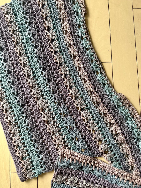 手編み直線セーター 2枚目の画像