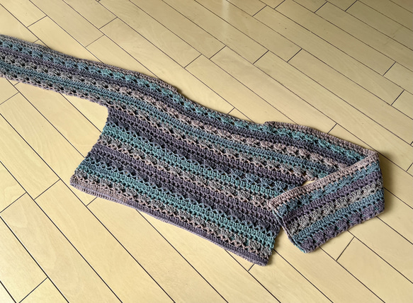 手編み直線セーター 1枚目の画像
