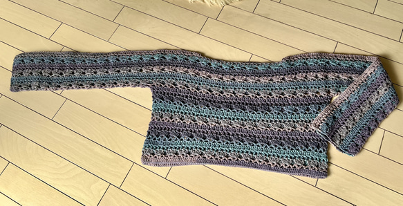 手編み直線セーター 3枚目の画像