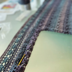 手編み直線セーター 4枚目の画像