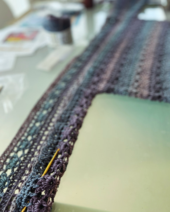 手編み直線セーター 4枚目の画像