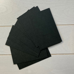 20枚/50枚/100枚　無地カード 黒 台紙 プライスカード 名刺サイズ 91×55mm　厚紙 5枚目の画像