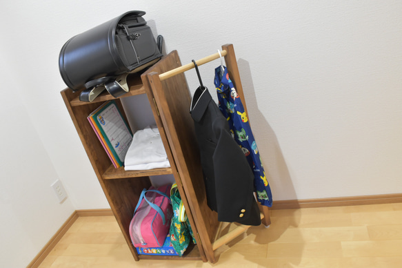 『Creema限定』ランドセルラック＋ハンガーラック 1枚目の画像