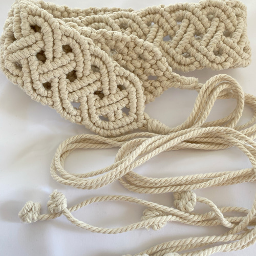 Macrame Belt Tutorial】マクラメベルトの簡単な作り方を紹介し