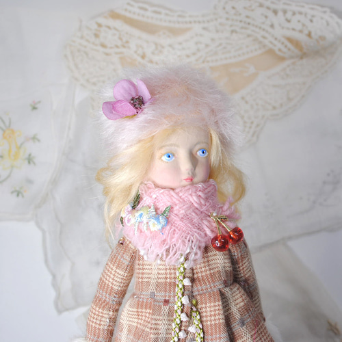小さいお人形〈doll-さくらんぼ3〉創作人形 その他人形 すずき