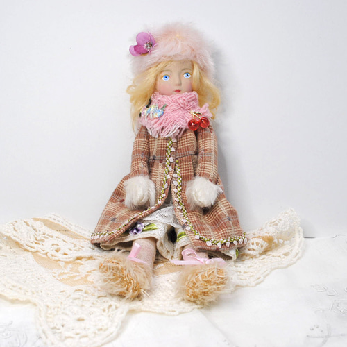 【保障できる】 小さいお人形〈doll-さくらんぼ3〉創作人形 その他人形 すずき その他