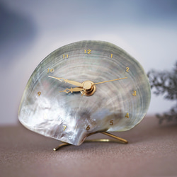 黒蝶貝による海の時を刻む置き時計 10枚目の画像