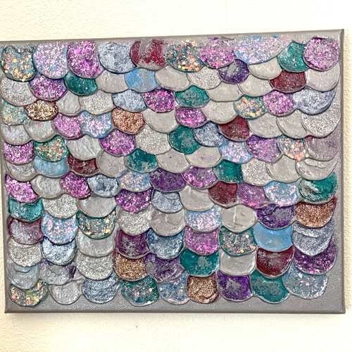 【開運風水アート】龍と人魚　宇宙でダンス＊虹色の鱗と流れ星　大願成就　金運愛情運 開運風水アート】龍と人魚 宇宙でダンス＊虹色の鱗と流れ星 大願