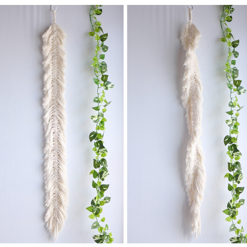 送料込み】アーチ形の編み模様：Nマクラメカーテン·マクラメのれん