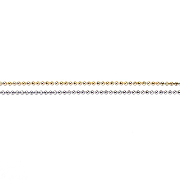 ucg46 [2M] 約 1.5 毫米球鏈 銀色 單獨販售 黃銅鏈 第6張的照片