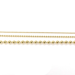 ucg46【2M】約1.5mm ボールチェーン 16KGP ゴールド 切り売り 真鍮チェーン 7枚目の画像