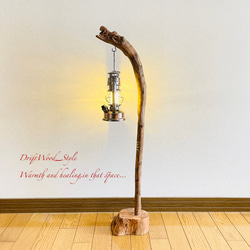 流木インテリア 緩やかな曲線を描く流木スタンド ランタンやエアプラントを飾れる置物 北欧 照明 木材 癒し N31 7枚目の画像