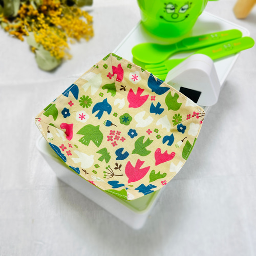 送料無料》 小物入れ 【北欧 鳥】 トレー 布 皿 アクセサリー入れ