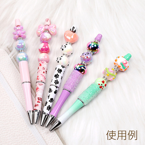 カスタムボールペン☆社長ペン5 5本セット ビーズボールペン カスタム