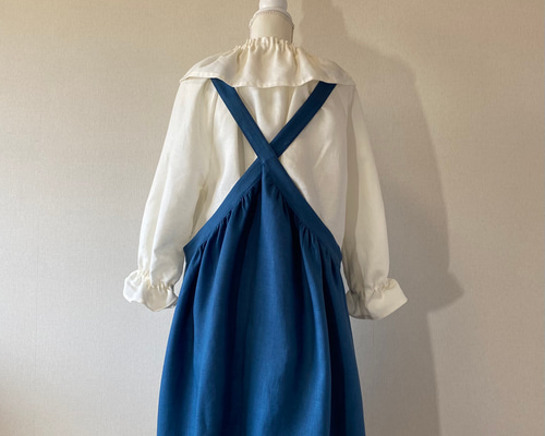 （土）ハンドメイド作家さんエプロンワンピース1点とcheer札幌リネンワンピース 土）ハンドメイド作家さんエプロンワンピース1点とcheer札幌リネン