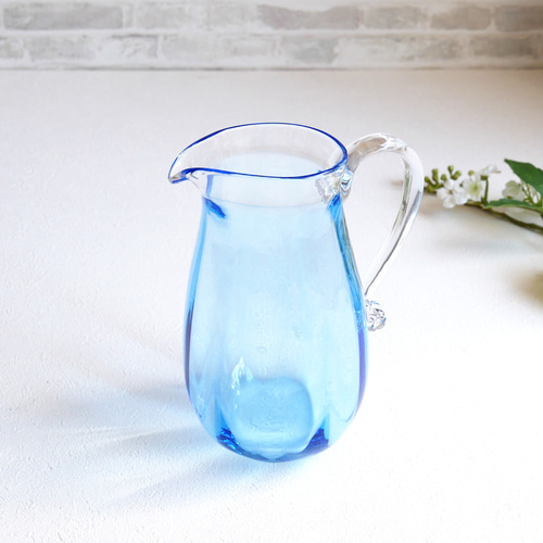 ブルーと透明のさわやかピッチャー（大きめタイプ） その他キッチン