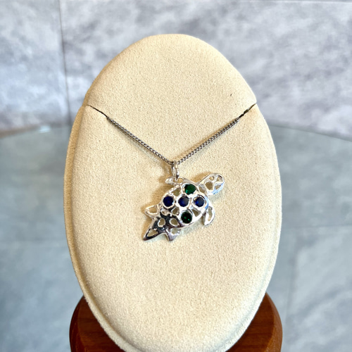 純銀】縁起の良い亀の形で大人気！ウミガメモチーフ シルバー