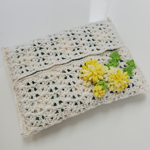 レース編みのポケットティッシュカバー | LACE Design Lab.