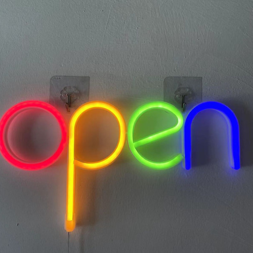 ネオンサイン 看板 open USB LED ライト 照明 ディスプレイ 壁掛け