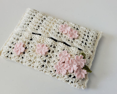 ミラクル様ポケットティッシュケースNo.541薄紫立体お花レース ポケットティッシュケースn.541薄紫立体お花レース - メルカリ