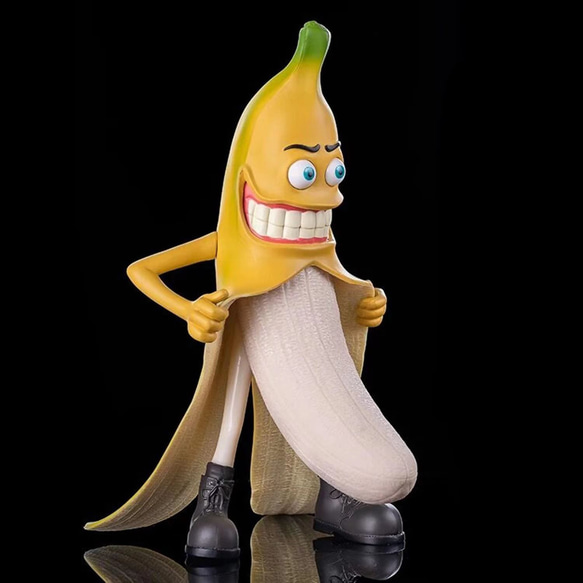 バナナドール フィギュア いたずら おもちゃ ちょい悪 面白い かわいい オブジェ 置物 プレゼント a-0295 2枚目の画像