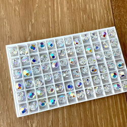 12粒】スワロフスキー オクタゴン 6401 8mm 1つ穴 クリスタルオーロラ