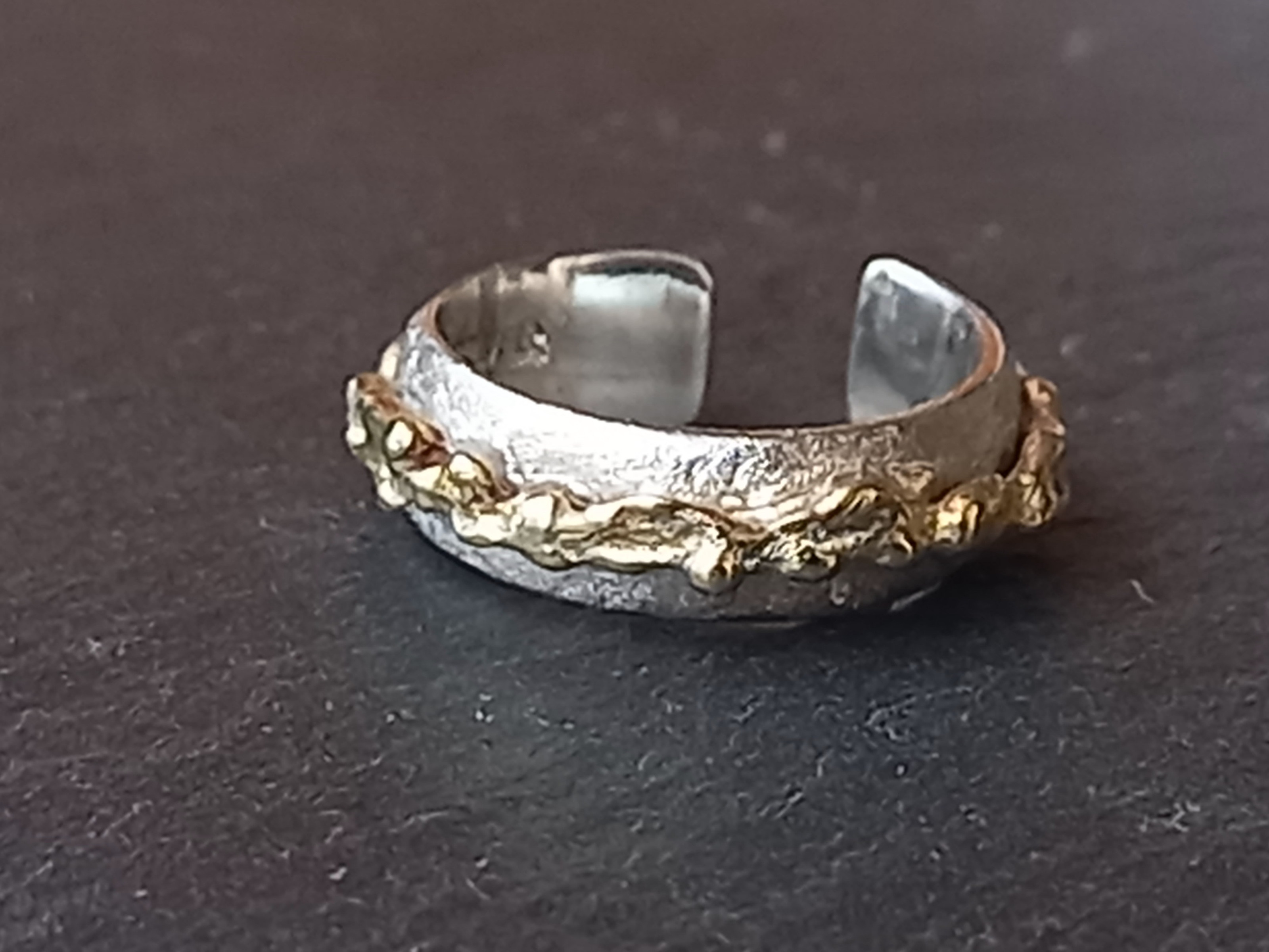 Utoka ☆ silver × brass  蔓 イヤーカフ b