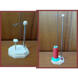 ◇D54《ミシン糸整理棚》ミシン大巻き糸&小巻糸用糸立て54本