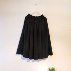 Spring cotton ギャザースカート ✨選べる35色✨ 人気ミモザイエロー made in japan 9枚目の画像