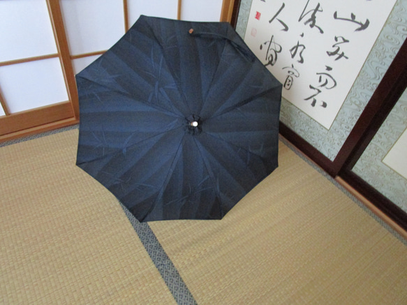 竹模様の着物から日傘（傘袋付き） 8枚目の画像