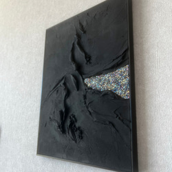 現代アート 70×50㎝ フレーム付き モダン 絵画 抽象画